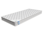 Mason Single Bunk Bed For Kids / Adults / Teenager - White x2 Memory Mattress