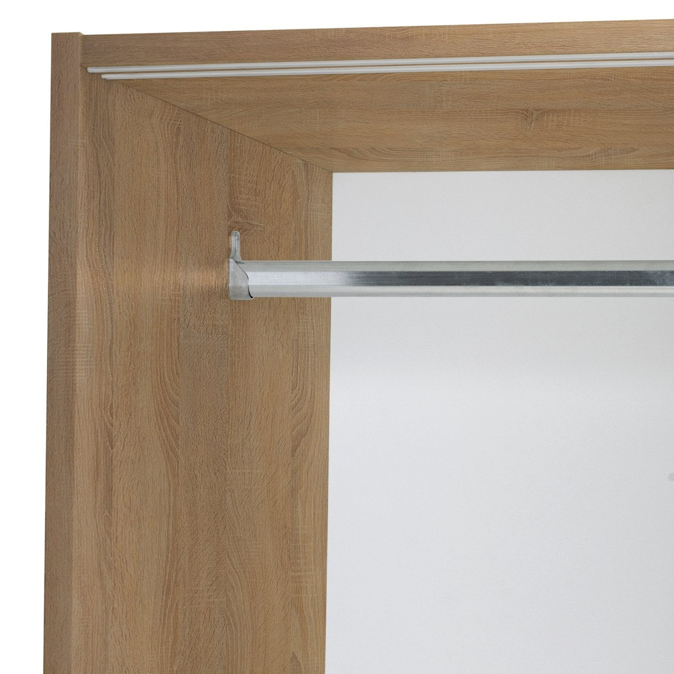 Home Nova 3 Door Sliding Wardrobe - Oak | Spacious Clothing Organization
