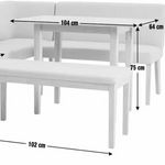Conny Dining Table Natural | Modern Wooden Kitchen Dining Table