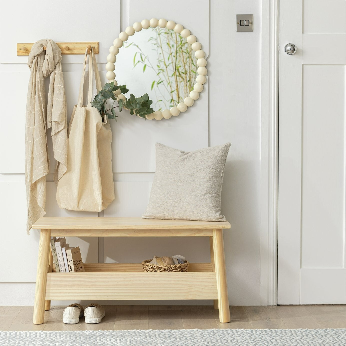 Habitat Akio Solid Wood Storage Bench - Natural