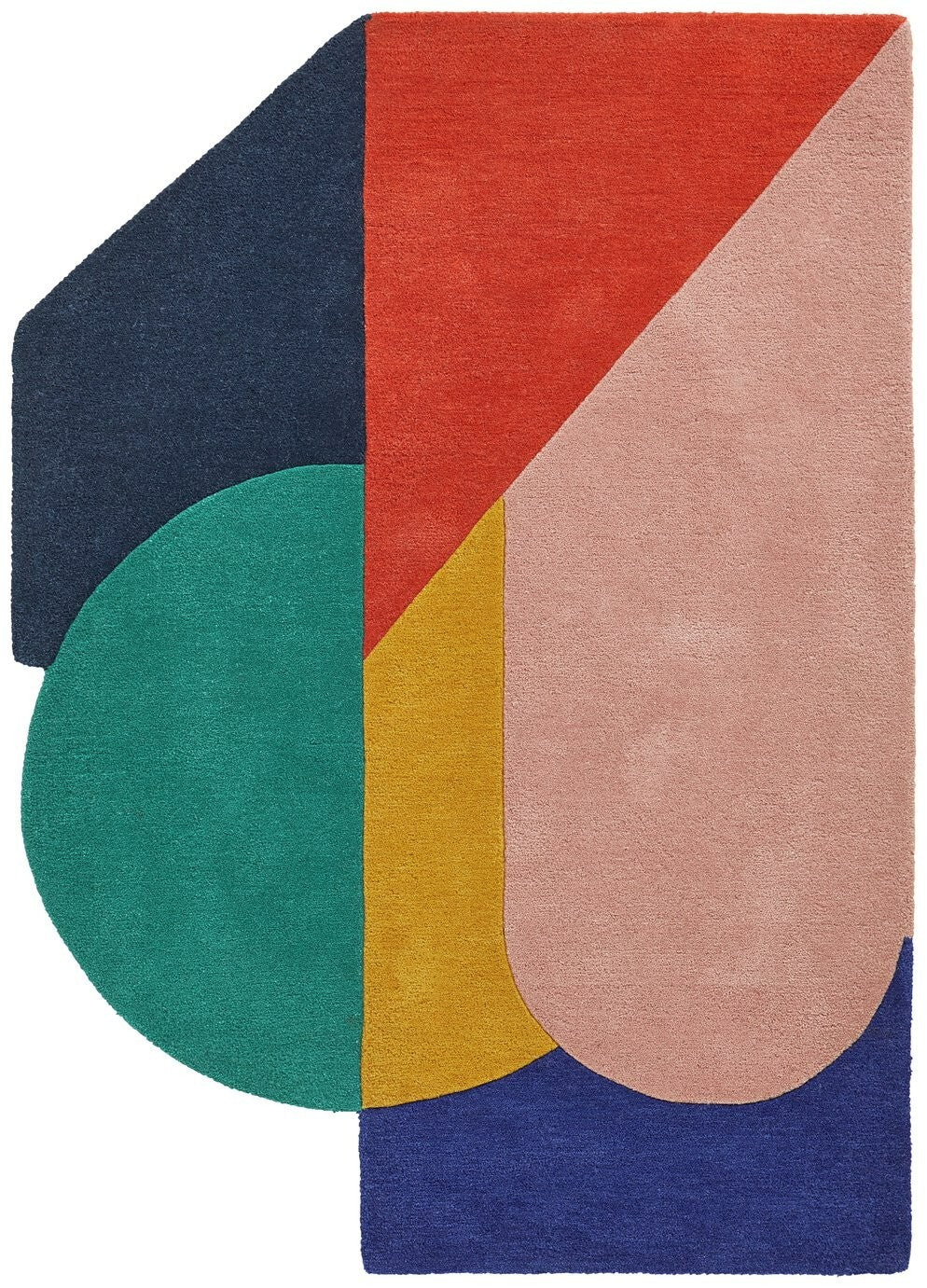 Studio Geometric Flatweave Wool Rug - 120x170cm