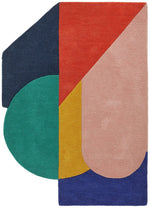 Studio Geometric Flatweave Wool Rug - 120x170cm