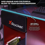 X Rocker Carbon Tek Gaming Desk - Black | Computer Desk With Lighting