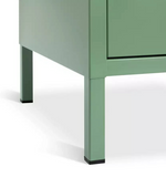 Stevie 1 Door Bedside Table Green | Bedroom Nightstand Storage Cabinet