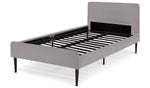 Kristopher Double Fabric Bed Frame - Grey | Bedroom Furniture for Sleep