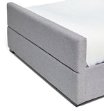 Home Costa Fabric Double Ottoman Bed Frame - Grey (S)