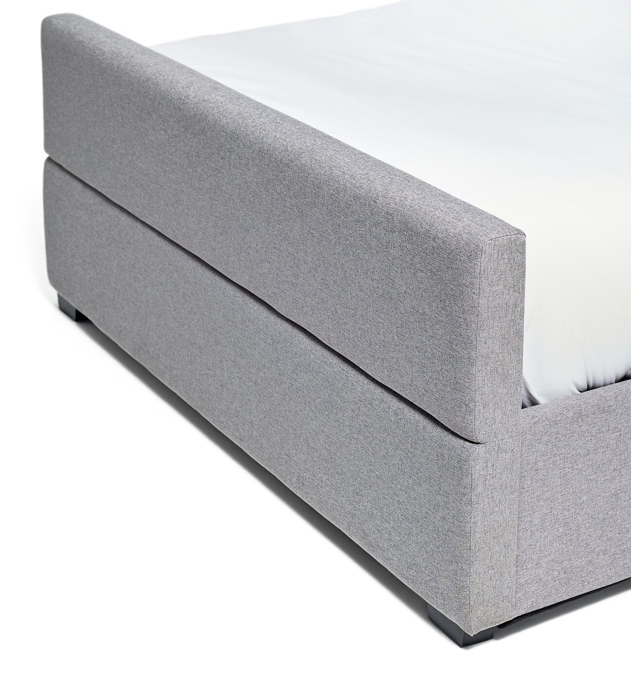 Home Costa Fabric Double Ottoman Bed Frame - Grey (S)