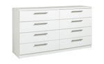Home Brisbane 8 Drawer Chest - White ( B Grade  56428 )