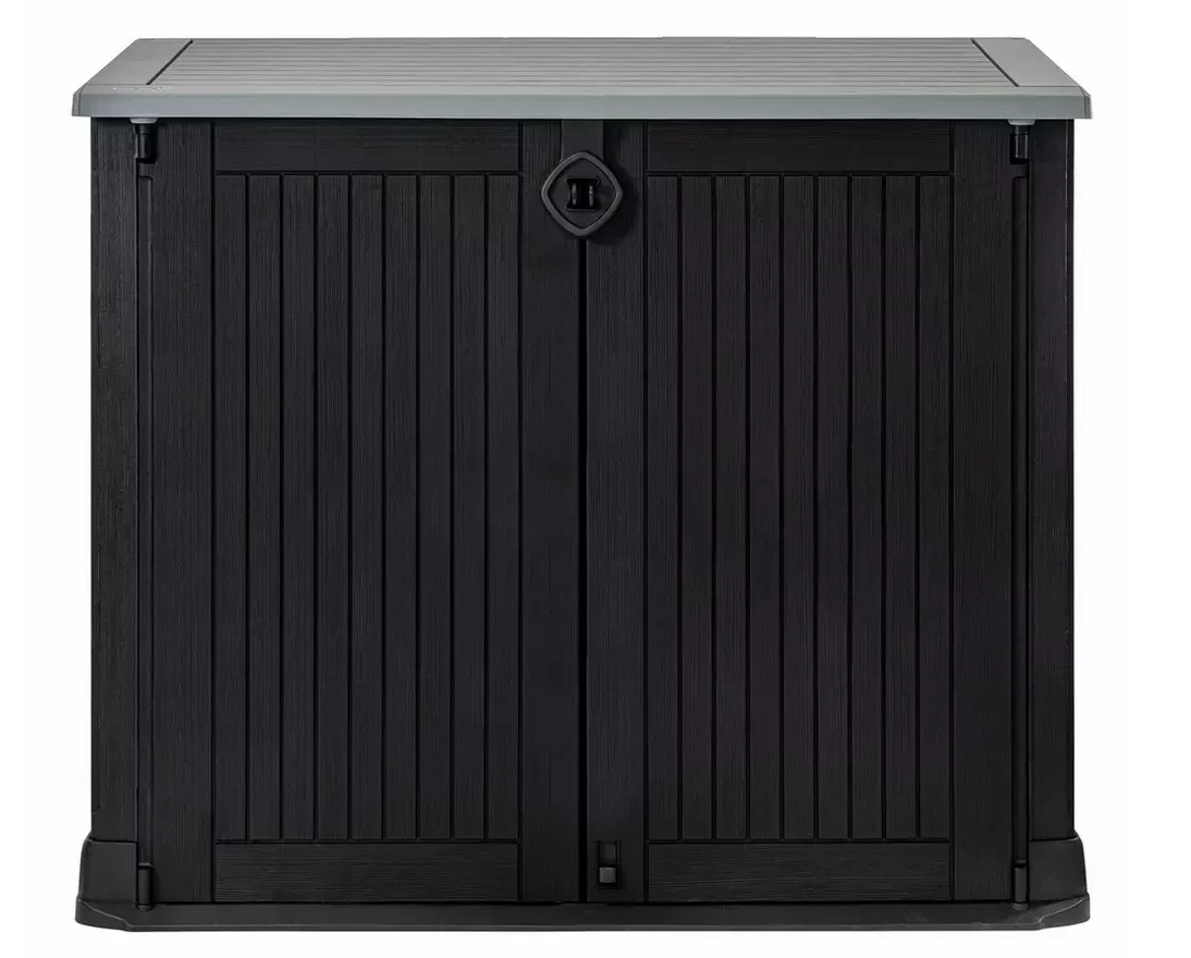 Keter Store It Out Midi 880L Garden Storage Dark Grey | Outdoor Garden Storage B