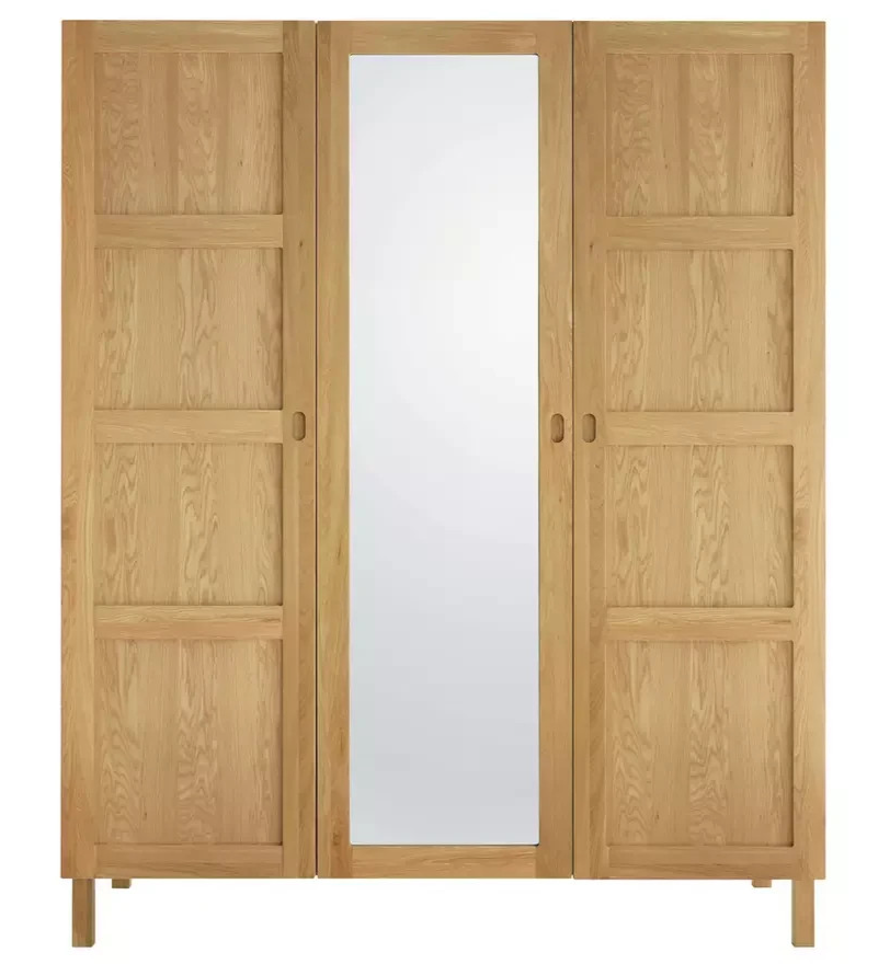 Radius 3 Door Wardrobe - Oak