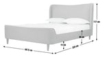 Betty Kingsize Bed Frame - Green | Luxurious Upholstered Design