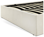 Home Pandora Double End Lift Ottoman Bed - Cream | Lift-up storage bed