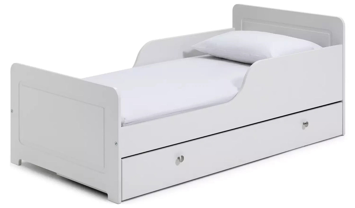 Brooklyn Toddler Bed With Drawer White | Kids Children's Bedroom Bed Frame