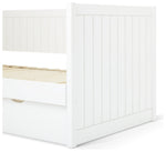 Axel Trundle Day Bed with 1 Drawer - White | Space-saving day bed