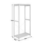 Habitat Flicka Open Single Rail Wardrobe - Pine | Clothes Rack, Hanging Rail, Sl