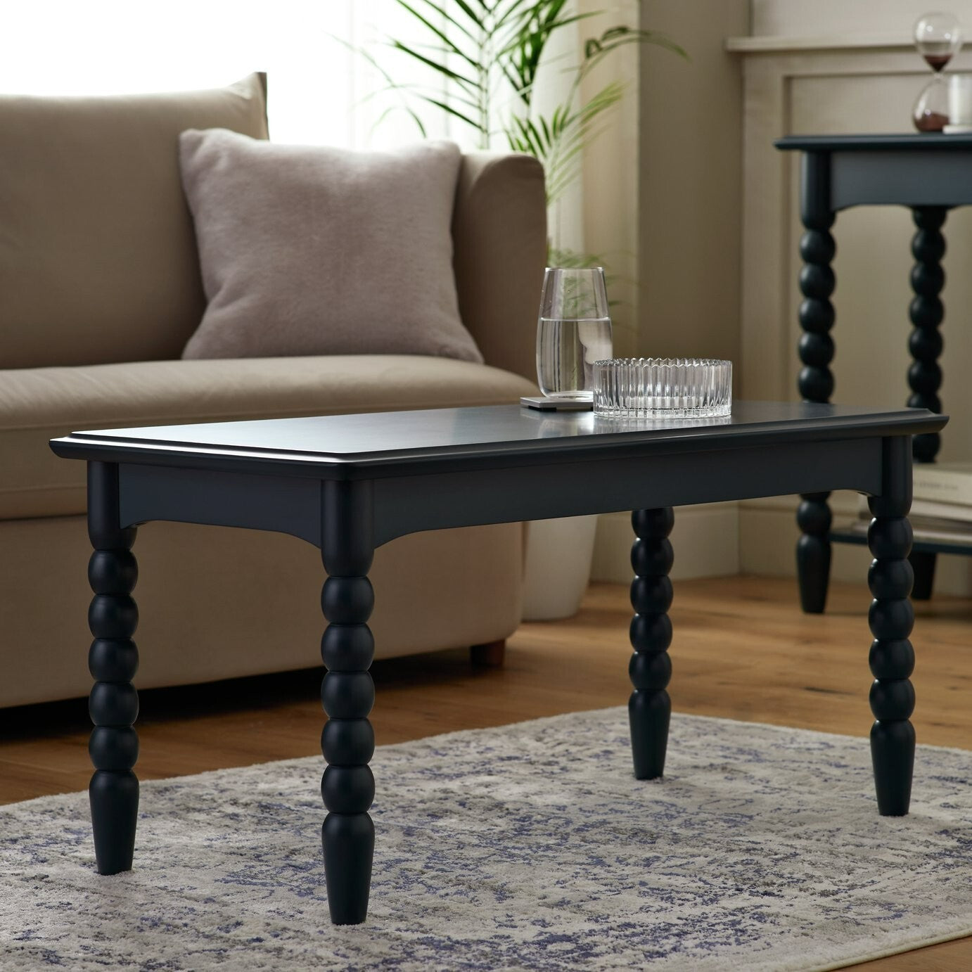 Blaire Bobbin Coffee Table - Navy (B Grade)