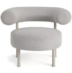 Habitat 60 Tuva Fabric Curved Chair - Grey