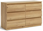 Jenson 6 Drawer Chest - Oak Effect (B GRADE 1025)