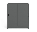 Home Chloe 2 Door Shoe Storage Cabinet - Grey | Grey Hallway Shoe Cupboard Unit