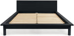 Akio Double Wooden Platform Bed Frame - Black | minimalist bed frame