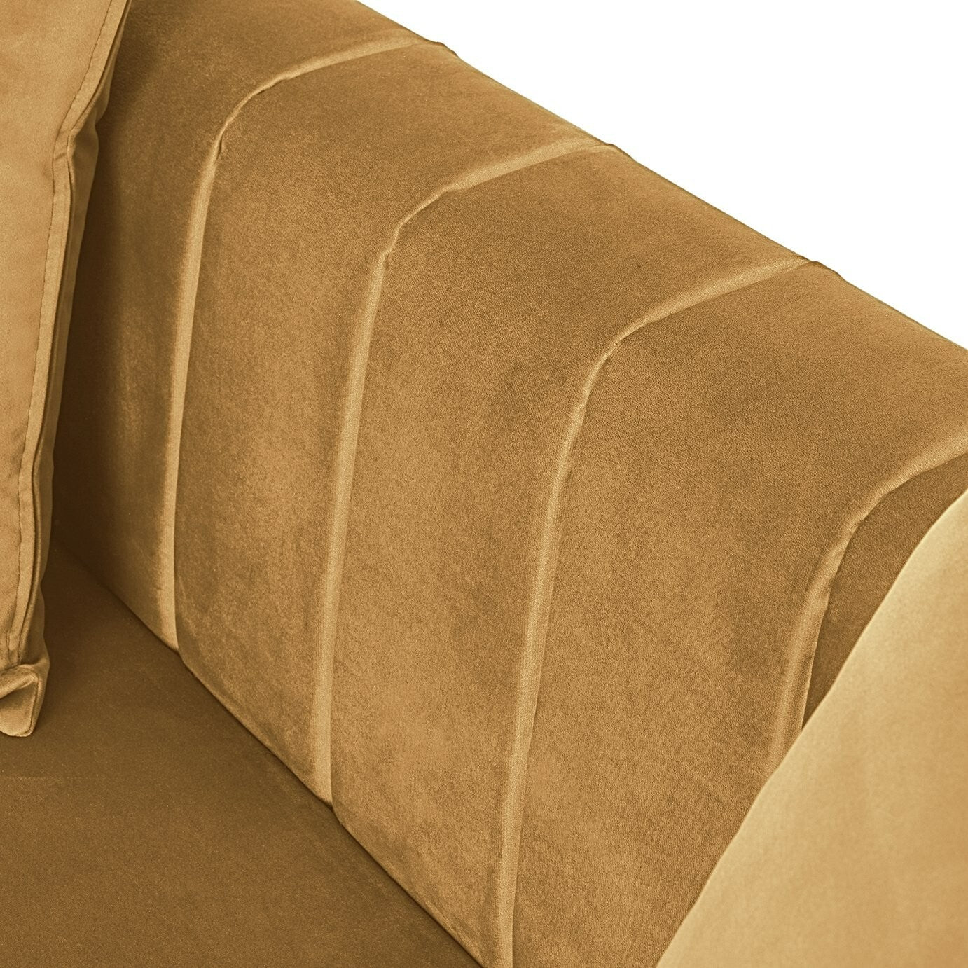 Home Everly Velvet 2 Seater Sofa - Camel