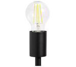 Habitat Exposed Bulb 3 Light Floor Lamp - Black | Modern Home Tall Standing Lamp