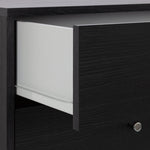 Home Malibu 8 Drawer Chest - Black Oak Effect