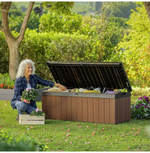 Keter Darwin 380L Outdoor Garden Storage Box - Brown