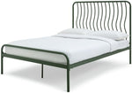 Wave Double Metal Bed Frame - Green