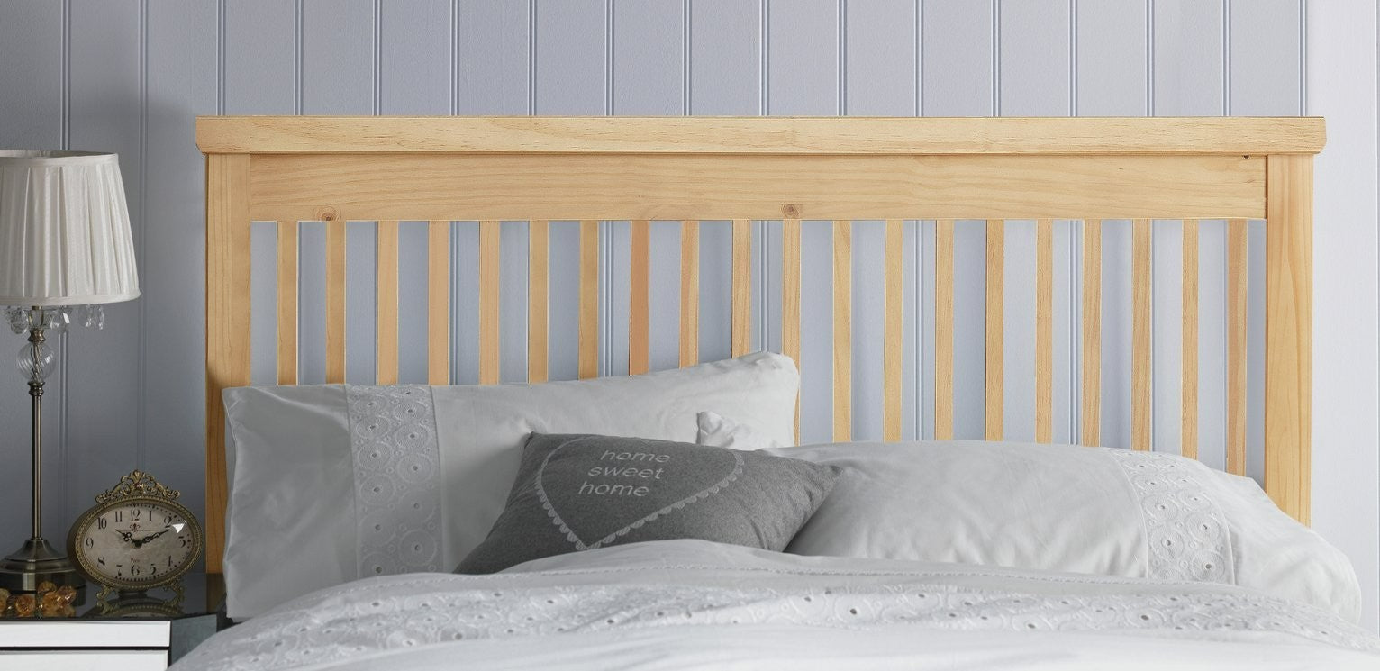 Home Aubrey Double Headboard - Oak Stain | Elegant Sleep Space Feature