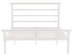 Avalon Small Double Metal Bed Frame - White ( B Grade 37136 - 37134 )
