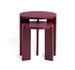 Habitat Xylo Solid Wood Nest of 2 Tables - Cherry Red
