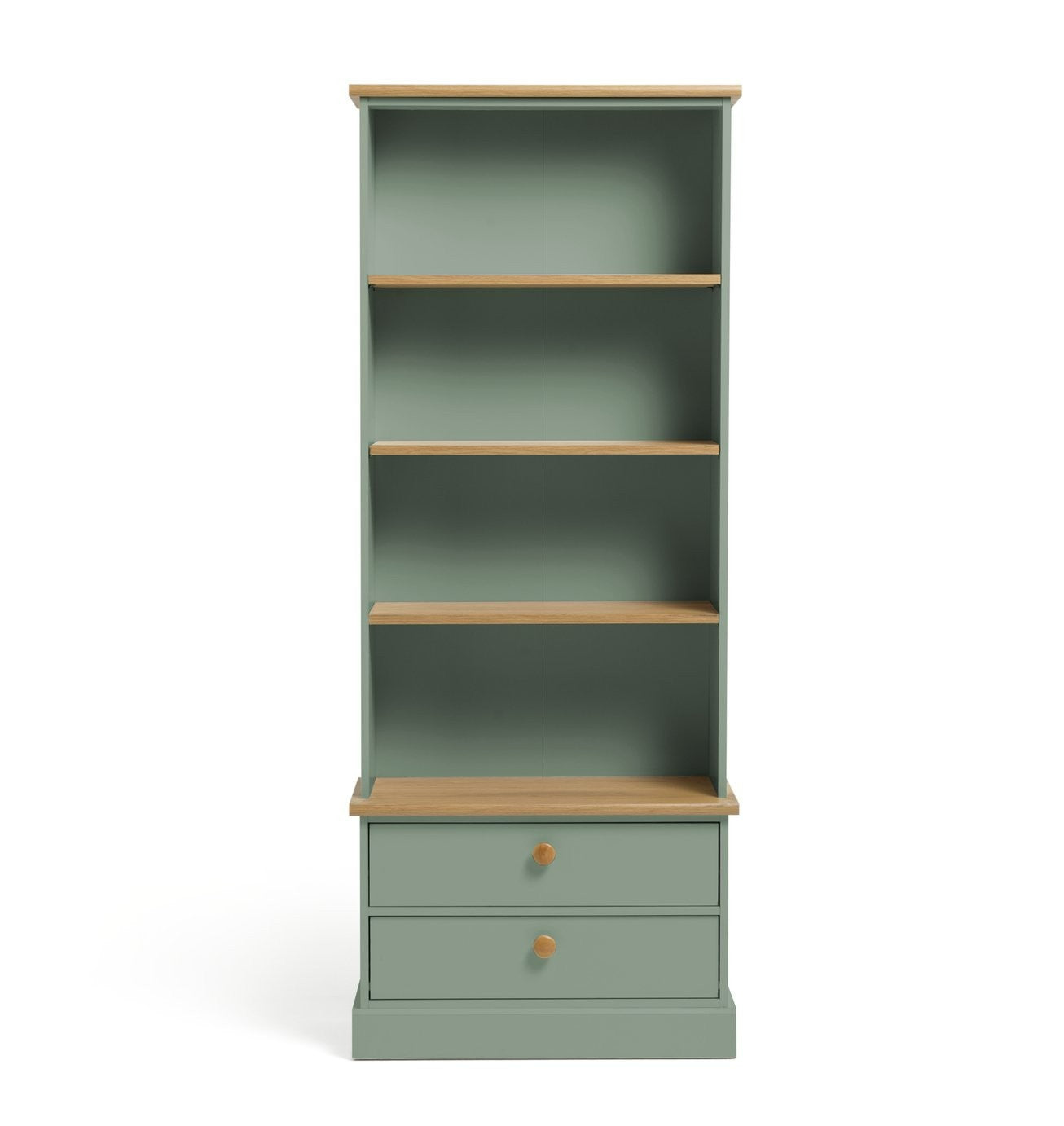 Home Winchester Bookcase - Green | Elegant Room Arrangement