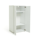Pod 2 Door Short Wardrobe - White | Clean Minimalist Aesthetic