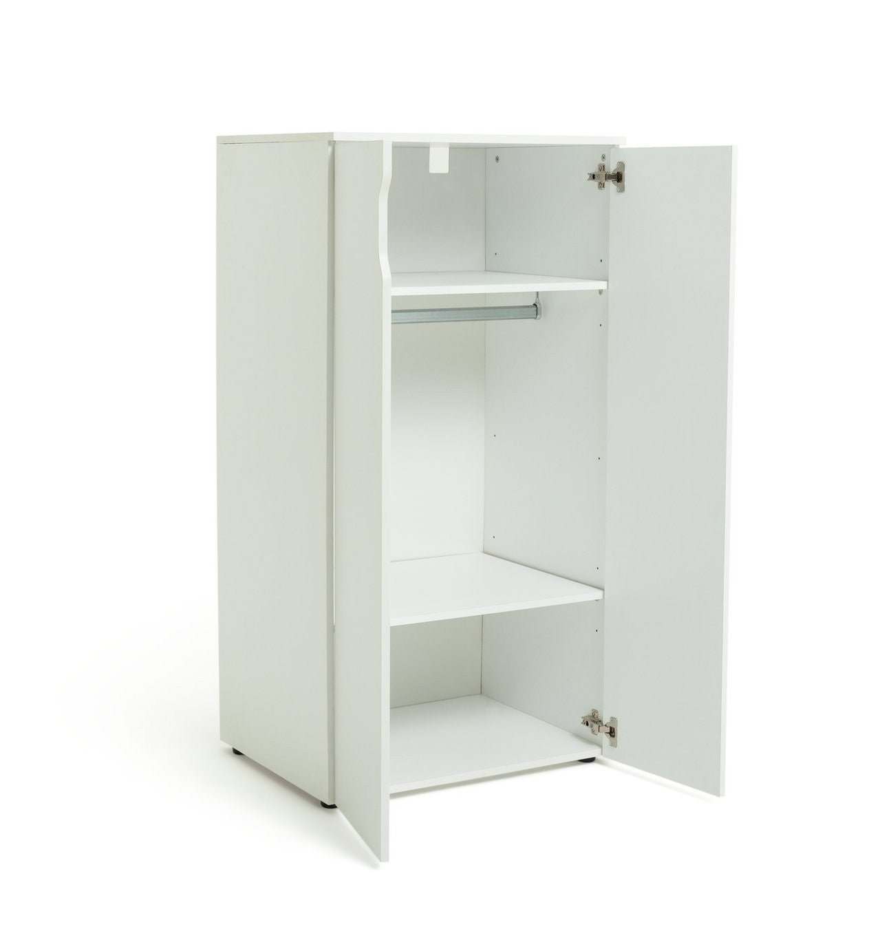 Pod 2 Door Short Wardrobe - White | Clean Minimalist Aesthetic