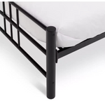 Atlas Single Metal Bed Frame Black | Modern Metal Bed Frame Single Size Bedroom