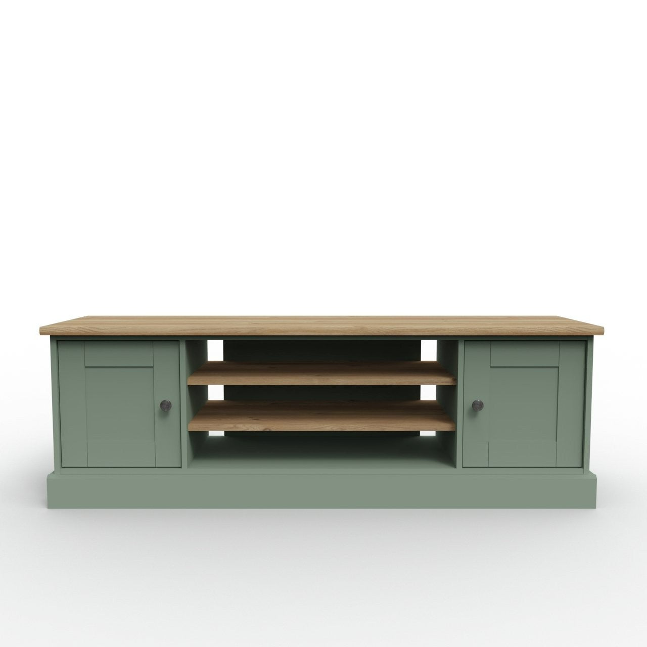 Home Winchester 2 Door TV Unit - Reed Green | modern TV unit