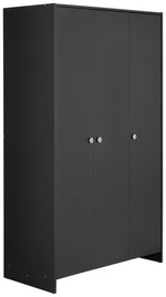 Home Seville 3 Door Wardrobe - Anthracite | Triple wardrobe