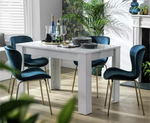 Miami Gloss 4 Seater Dining Table - White | White Modern Kitchen Dining Table