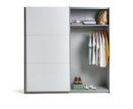 Holsted 200cm Sliding Wardrobe - White | Refined Bedroom Atmosphere