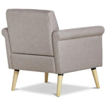 Evie Fabric Armchair in a Box - Natural | Compact Fabric Armchair