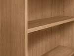 Maine 6 Shelf Bookcase - Shelving Storage Unit Display Cabinet - Oak Effect