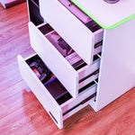 X Rocker Carbon Tek 3 Drawer Chest - White