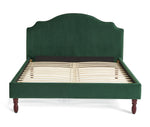 Sophia Kingsize Velvet Bed Frame - Moss Green | Elegant velvet bed