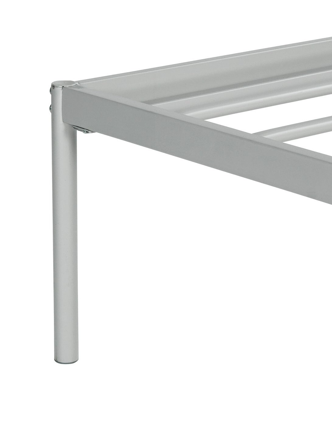 Freja Small Double Metal Bed Frame - Silver