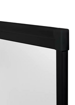 Fully Framed Bath Screen - Black