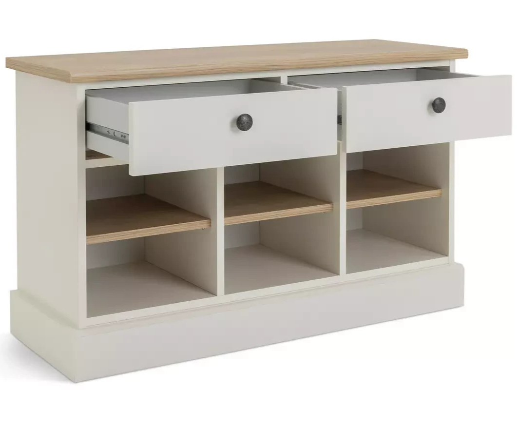 Home Winchester Shoe Storage Bench - Cream (B Grade)