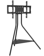 AVF TV Stand With Storage in Black - Up to 65 Inch TV Unit Tripod - 93cm Wide