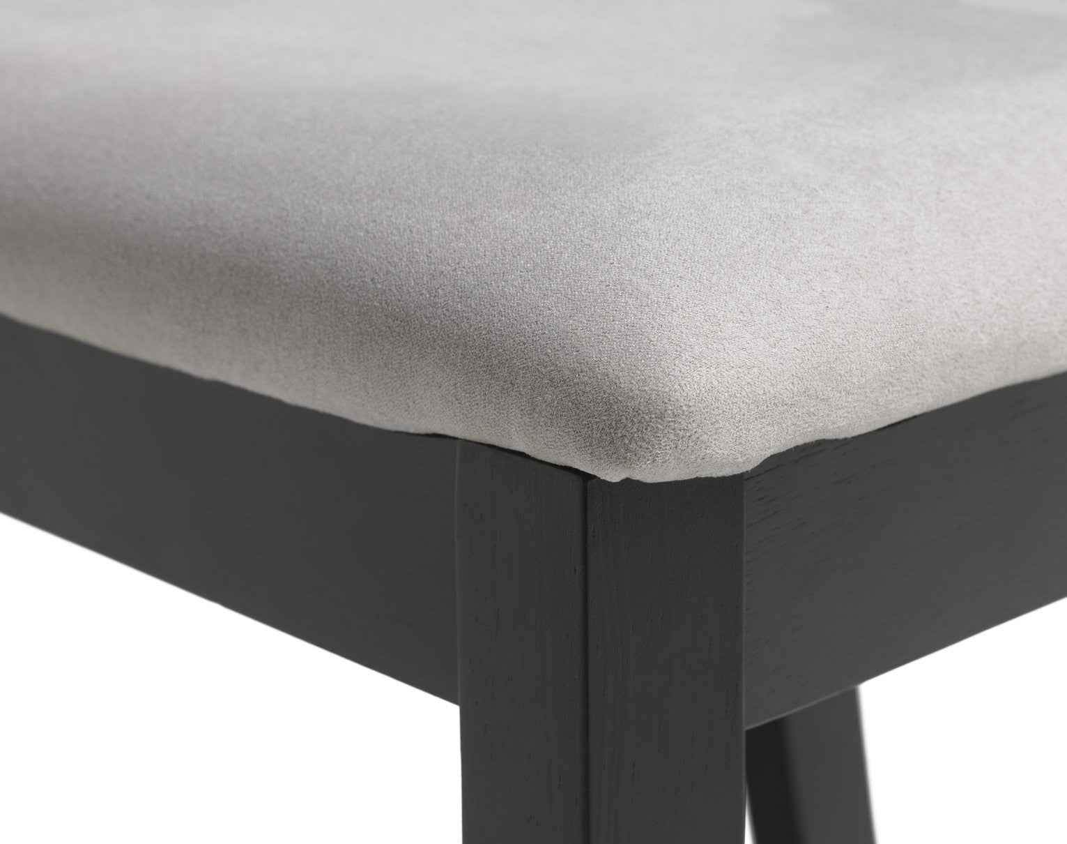 Banbury Pair of Solid Wood Dining Chairs - Black | Modern Mealtime Seating