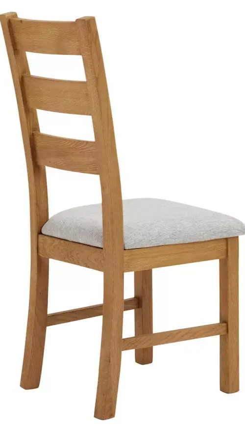 Ashwell Pair of 2 Oak Dining Chairs - Natural (B Grade)